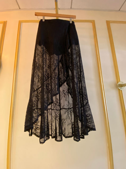 Black Lace Skirt