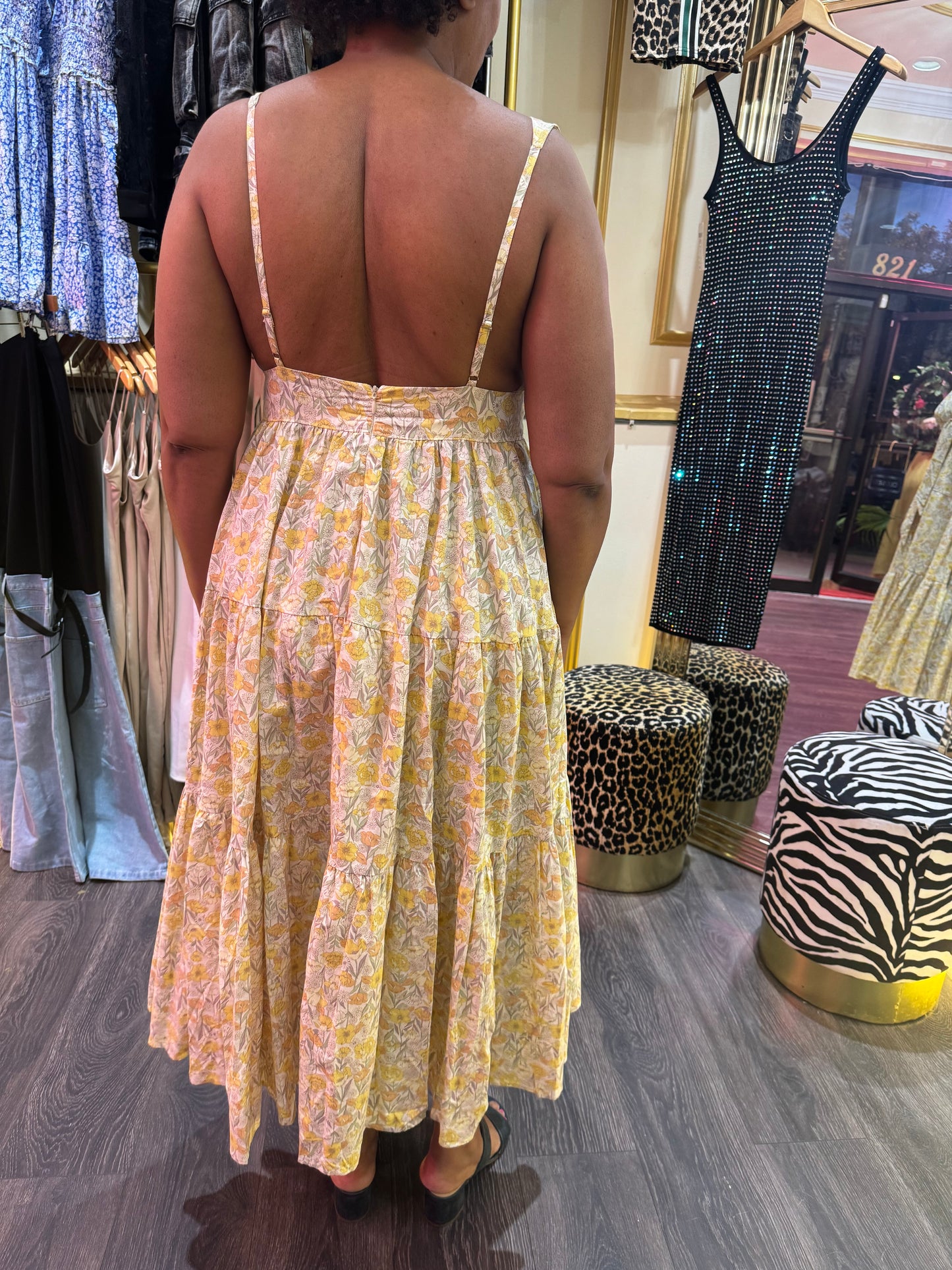 Yellow Flower Sun Dress