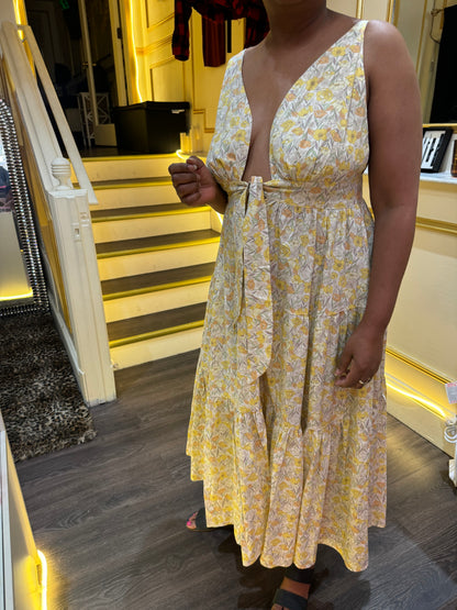 Yellow Flower Sun Dress